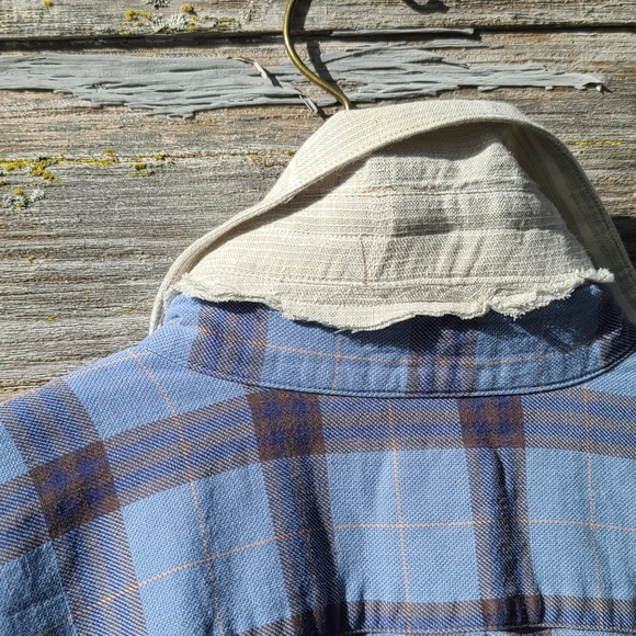 Boho Plaid Animal Print Upcycled Coat Dress - Picture 5 of 8